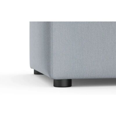 Domo Collection Topper - Wellenpolsterhocker, Pastellblau Domo Collection Topper - Wellenpolsterhocker, Pastellblau
