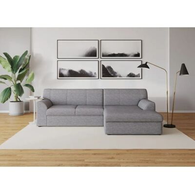 Domo Collection Topper L-Form Sofa - Recamiere, Bettfunktion, Weiß-Grau Domo Collection Topper L-Form Sofa - Recamiere, Bettfunktion, Weiß-Grau