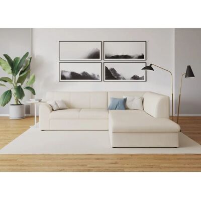 Domo Collection Topper L-Form Sofa - L-förmiger beiger mit Bettfunktion Domo Collection Topper L-Form Sofa - L-förmiger beiger mit Bettfunktion
