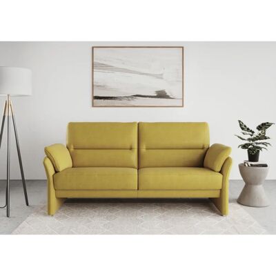 Domo collection Pina Sofa - Mikrofaser, Gelb, 199cm Domo collection Pina Sofa - Mikrofaser, Gelb, 199cm