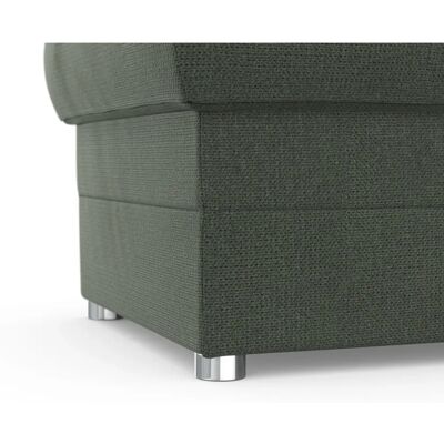Domo Collection Pina Dunkelgrüner Microfaser Hocker - Fußhocker Domo Collection Pina Dunkelgrüner Microfaser Hocker - Fußhocker