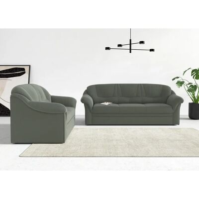 Domo collection Montana Sofa - Weiche Struktur, Grün Domo collection Montana Sofa - Weiche Struktur, Grün