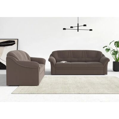Domo Collection Montana Samt 3-Sitzer Sofa - Sofa Domo Collection Montana Samt 3-Sitzer Sofa - Sofa