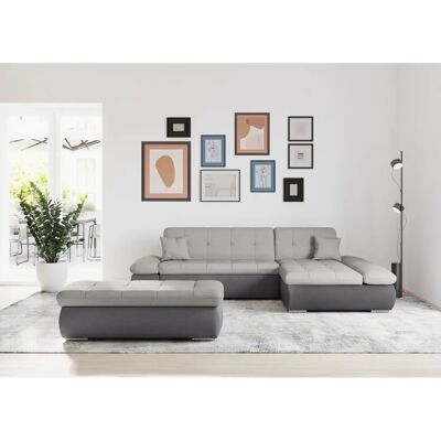 Domo Collection Moric Ecksofa - Grau, L-Form, 300/172/80 cm Domo Collection Moric Ecksofa - Grau, L-Form, 300/172/80 cm