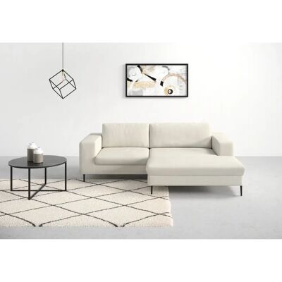 Domo collection Modica L-Form Sofa - Modernes Beige Ecksofa Domo collection Modica L-Form Sofa - Modernes Beige Ecksofa