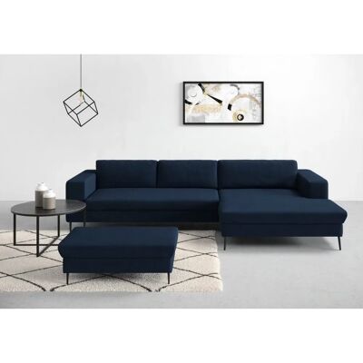 Domo Collection Modica L-Form Sofa aus Samt - Sofa Domo Collection Modica L-Form Sofa aus Samt - Sofa