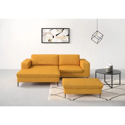 Domo Collection Modica L-Form Sofa - Modern, Gelb Domo Collection Modica L-Form Sofa - Modern, Gelb