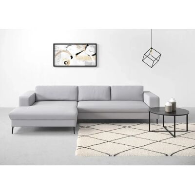 Domo Collection Modica Samt-Ecksofa - Modern, Linke Recamiere, 4 Sitze Domo Collection Modica Samt-Ecksofa - Modern, Linke Recamiere, 4 Sitze