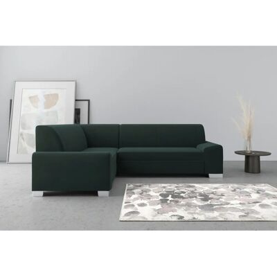 DOMO COLLECTION Anzio L-Form Samtsofa - Sofa DOMO COLLECTION Anzio L-Form Samtsofa - Sofa