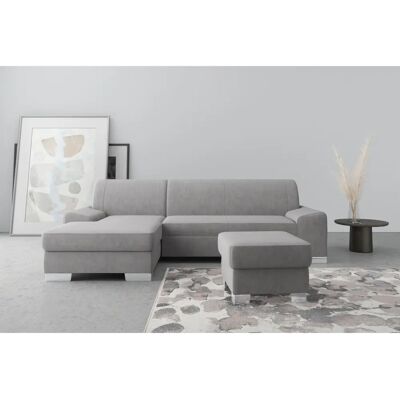 DOMO COLLECTION Anzio L-Form - Samtoptik, Recamiere, Langlebiges Sofa DOMO COLLECTION Anzio L-Form - Samtoptik, Recamiere, Langlebiges Sofa