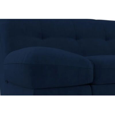 DOMO collection Mona L-Form Sofa - Samtoptik Blau DOMO collection Mona L-Form Sofa - Samtoptik Blau