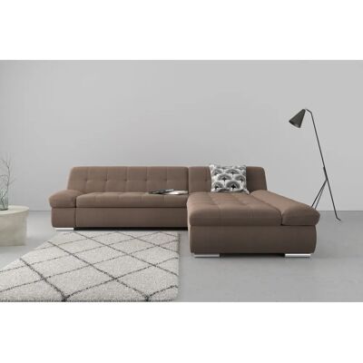 DOMO COLLECTION Mona L-Form Samtsofa - Sofa DOMO COLLECTION Mona L-Form Samtsofa - Sofa