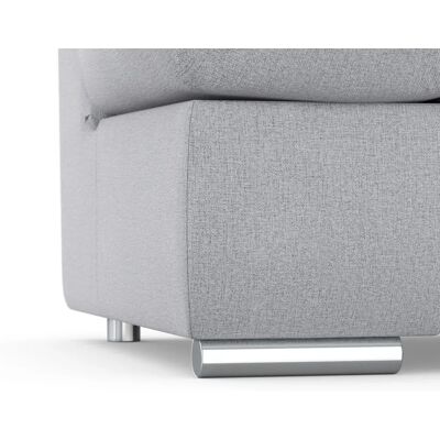 Domo Collection Mona L-Form Sofa - Rechte Ottomane, Polyester, Modern Domo Collection Mona L-Form Sofa - Rechte Ottomane, Polyester, Modern