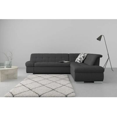 Domo Collection Mona L-Form Grau Sofa - Sofa Domo Collection Mona L-Form Grau Sofa - Sofa