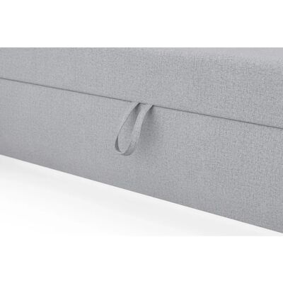 DOMO COLLECTION Mona L-Form Silber Sofa - Sofa DOMO COLLECTION Mona L-Form Silber Sofa - Sofa