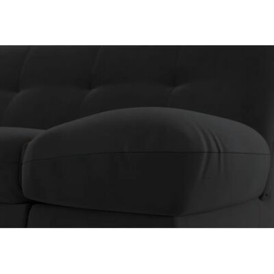Domo Collection Mona L-Form Sofa - Moderner Samtoptik Domo Collection Mona L-Form Sofa - Moderner Samtoptik