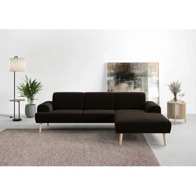 Andas Swift L-Form Sofa - Mikrofaser, Braun, 3-Sitzer Andas Swift L-Form Sofa - Mikrofaser, Braun, 3-Sitzer