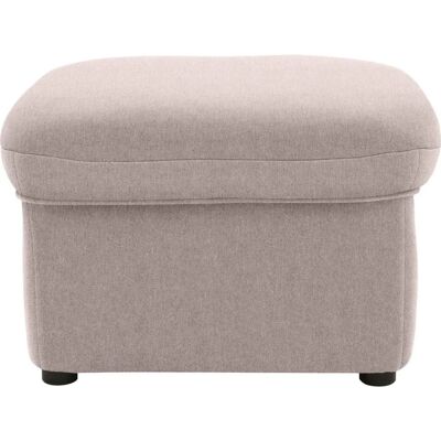 DOMO COLLECTION Faenza - Weiche Struktur, Taupe, 60x41x60cm - Hocker DOMO COLLECTION Faenza - Weiche Struktur, Taupe, 60x41x60cm - Hocker