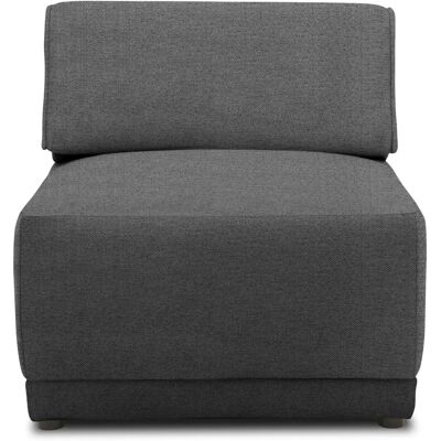 Domo Collection 800007 - Graues Sofaelement mit Rückenkissen Domo Collection 800007 - Graues Sofaelement mit Rückenkissen