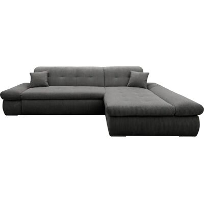 Domo Collection Moric Ecksofa - Grau, 3-Sitzer, L-Form Domo Collection Moric Ecksofa - Grau, 3-Sitzer, L-Form