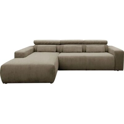 Domo Collection Brandon Sofa - Modular, Microfaser, Leder, Braun Domo Collection Brandon Sofa - Modular, Microfaser, Leder, Braun