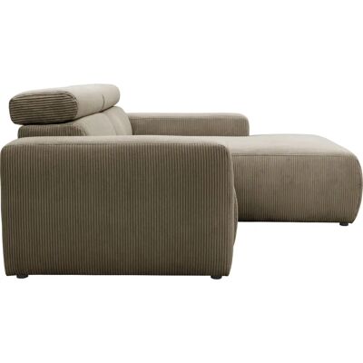 DOMO COLLECTION Brandon kleines Sofa - Recamiere rechts, Cord, 214x80x175 cm DOMO COLLECTION Brandon kleines Sofa - Recamiere rechts, Cord, 214x80x175 cm