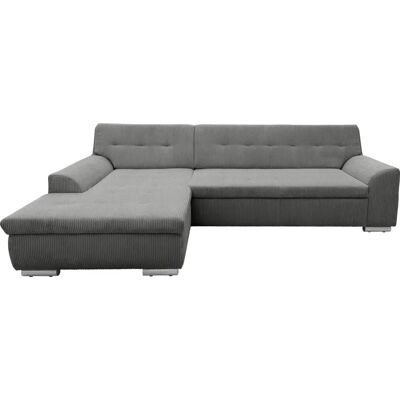 Domo Collection Treviso Couch - Verschiedene Bezüge, L-Form, Grau Domo Collection Treviso Couch - Verschiedene Bezüge, L-Form, Grau