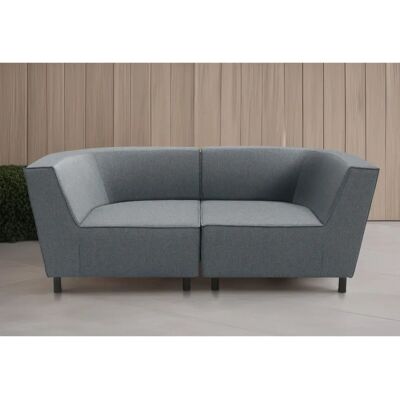 Domo collection Sonna Sofa-Set - Dunkelgrau - Gartensofa Domo collection Sonna Sofa-Set - Dunkelgrau - Gartensofa