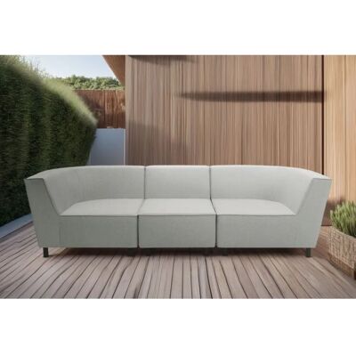 Domo collection Sonna 3er-Sofa - Modernes Silber Domo collection Sonna 3er-Sofa - Modernes Silber