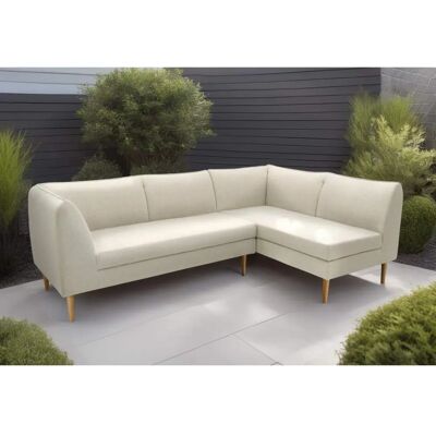 DOMO COLLECTION Filho Beige L-Form Sofa - Sofa DOMO COLLECTION Filho Beige L-Form Sofa - Sofa