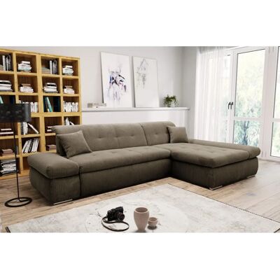 Domo Collection Moric Luxus - Ecksofa - Braun - 3 Sitze Domo Collection Moric Luxus - Ecksofa - Braun - 3 Sitze