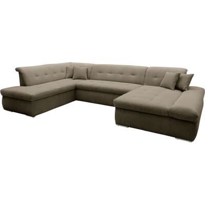 Domo collection Moric U-Form Couch - Moderner Stoffmix Domo collection Moric U-Form Couch - Moderner Stoffmix