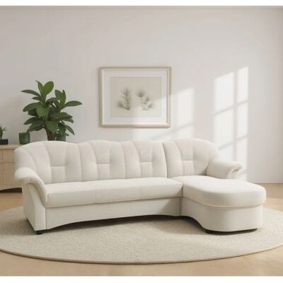 Domo Collection Flores L-Form Microfaser Ecksofa - Sofa Domo Collection Flores L-Form Microfaser Ecksofa - Sofa