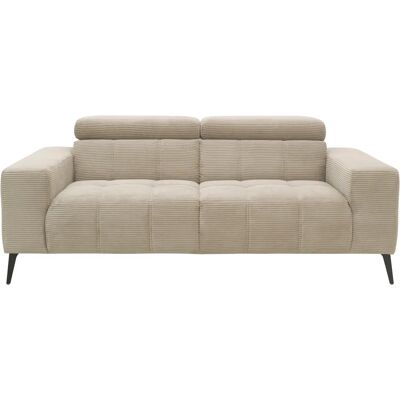 Domo collection Trento - 2er Sofa, taupe, hochwertige Verarbeitung Domo collection Trento - 2er Sofa, taupe, hochwertige Verarbeitung