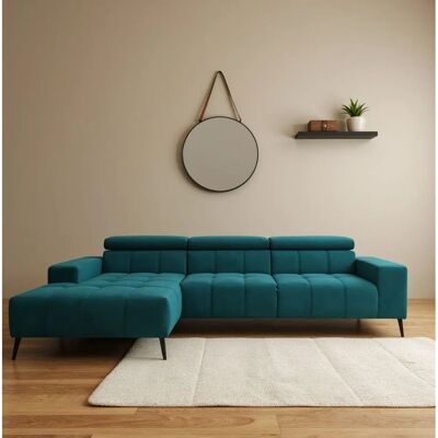 DOMO collection Trento L-Form - Wende-Ecksofa, Blau DOMO collection Trento L-Form - Wende-Ecksofa, Blau