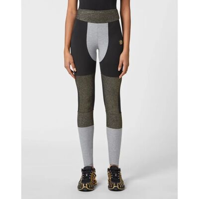 Plein Sport Leggings Statement - Hoge Taille - Multicolor - M Plein Sport Leggings Statement - Hoge Taille - Multicolor - M