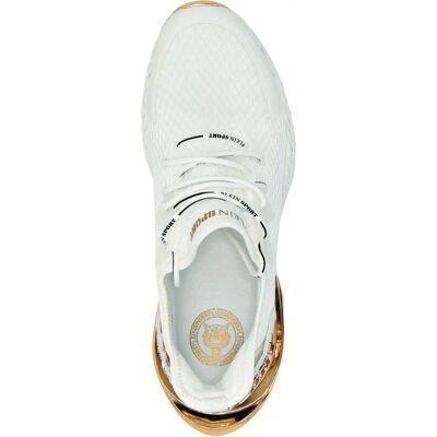 Plein Sport Thunder Force Genx Wit Goud Sneakers Plein Sport Thunder Force Genx Wit Goud Sneakers