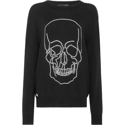 Philipp Plein Cashmere Pullover Schwarz L - Pullover Philipp Plein Cashmere Pullover Schwarz L - Pullover