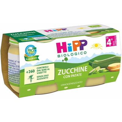 Alimento per bebè biologico HiPP - Purea di zucchine e patate Alimento per bebè biologico HiPP - Purea di zucchine e patate