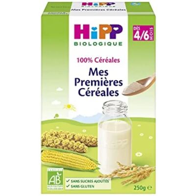 Céréales bio pour bébé HiPP - 250g - Dès 4/6 mois - Publicité Céréales bio pour bébé HiPP - 250g - Dès 4/6 mois - Publicité