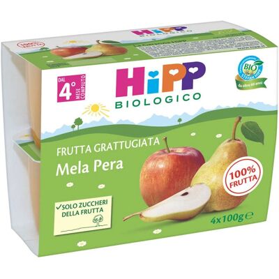 Alimento per bebè HiPP - Mela & Pera Bio - 4x100g Alimento per bebè HiPP - Mela & Pera Bio - 4x100g