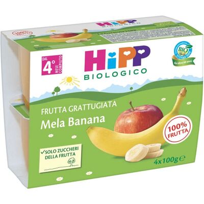 Alimento per bebé HiPP - Purea di mela e banana 4x100g Alimento per bebé HiPP - Purea di mela e banana 4x100g