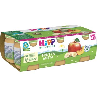 Alimenti per bebè alla frutta mista biologica Hipp - 6x80g Alimenti per bebè alla frutta mista biologica Hipp - 6x80g