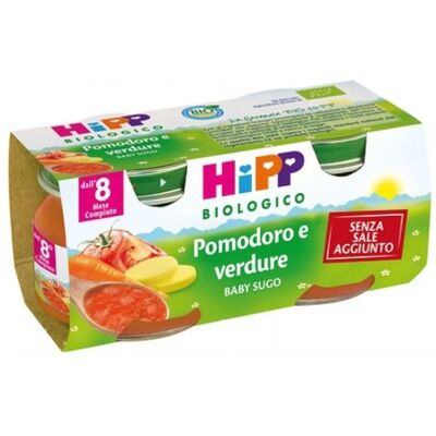 Hipp Bio Cibo per Bambini Pomodoro e Verdure - 2x80g Hipp Bio Cibo per Bambini Pomodoro e Verdure - 2x80g
