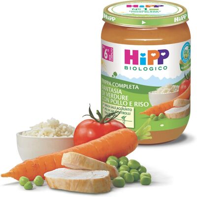 Alimenti biologici per bebé HiPP - Modello IT6250.39-X - Pasto completo di verdure Alimenti biologici per bebé HiPP - Modello IT6250.39-X - Pasto completo di verdure