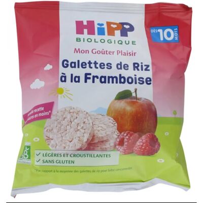 Galettes de riz bio à la framboise pour bébés - Dès 10 mois - Publicité Galettes de riz bio à la framboise pour bébés - Dès 10 mois - Publicité
