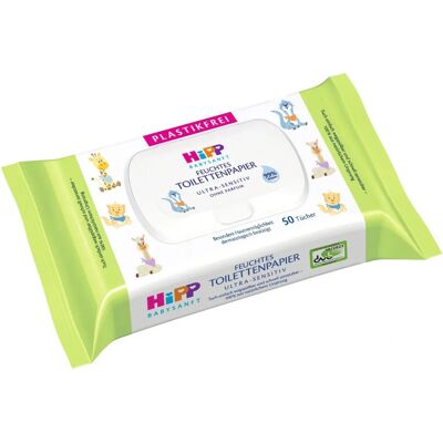 Hipp Baby Feuchte Tücher - Biologisch abbaubar, Ultra sensitiv, Spülbar - Baby Feuchttücher Hipp Baby Feuchte Tücher - Biologisch abbaubar, Ultra sensitiv, Spülbar - Baby Feuchttücher