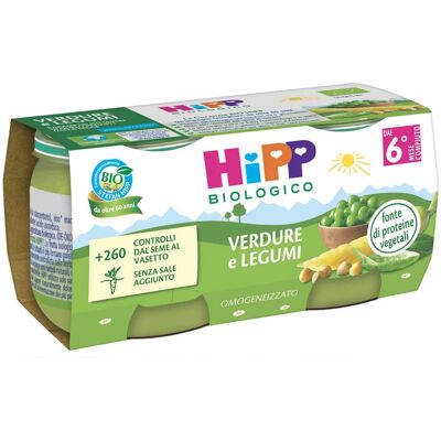Cibo per bambini ai piselli biologici HiPP - 2 x 80g Cibo per bambini ai piselli biologici HiPP - 2 x 80g