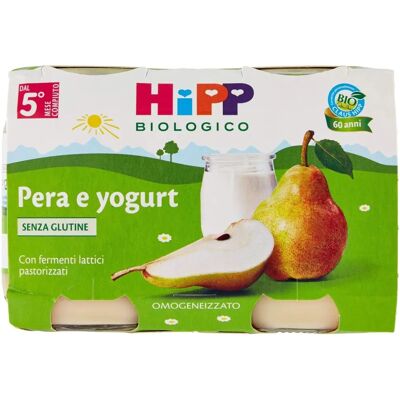 Alimento per bebe bio pera e yogurt - 2x125g Alimento per bebe bio pera e yogurt - 2x125g