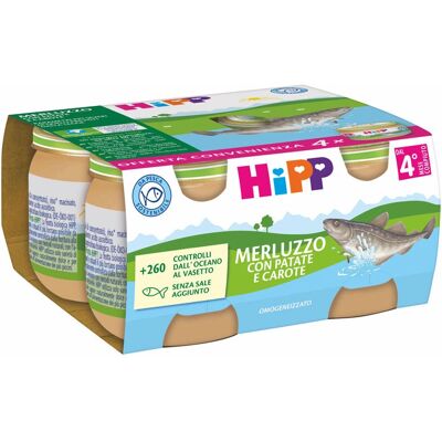 Cibo per bambini biologico con pesce e verdure HiPP - 4x80g Cibo per bambini biologico con pesce e verdure HiPP - 4x80g